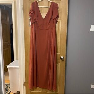 David’s Bridal NWT Bridesmaid Dress, size 24, in Cinnamon